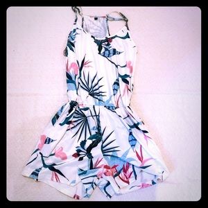 floral romper/cover-up